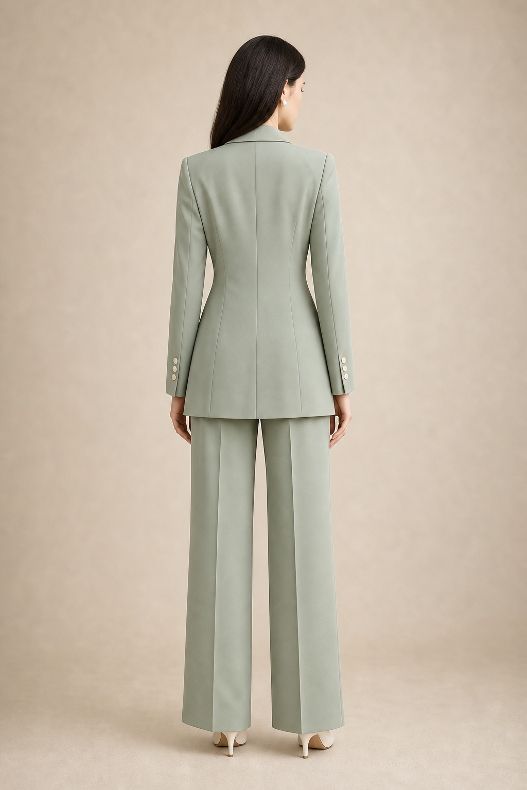 Sage Longline Blazer Set